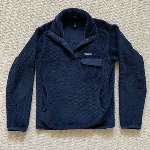 Women’s Navy Patagonia Button Up Fleece